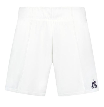  Le Coq Sportif Pro Mens Badminton Shorts - Optical White