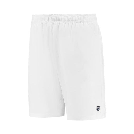  K-Swiss Hypercourt Mens 7 Inch Badminton Shorts - White