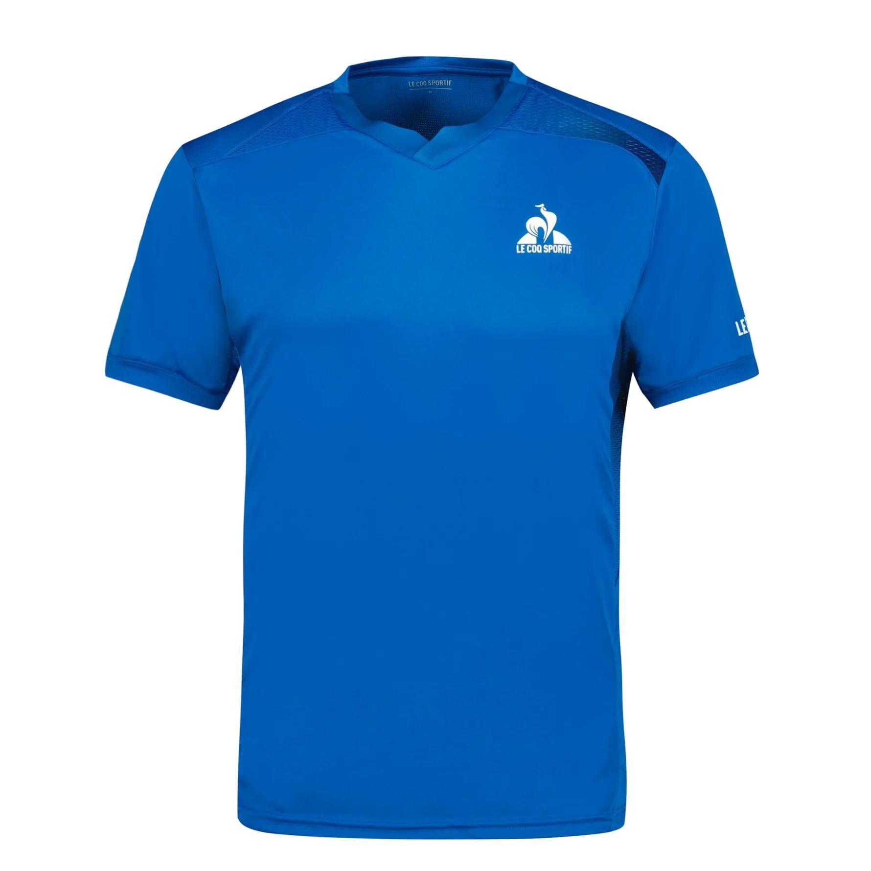  Le Coq Sportif Pro Mens Badminton T-Shirt - Lapis Blue