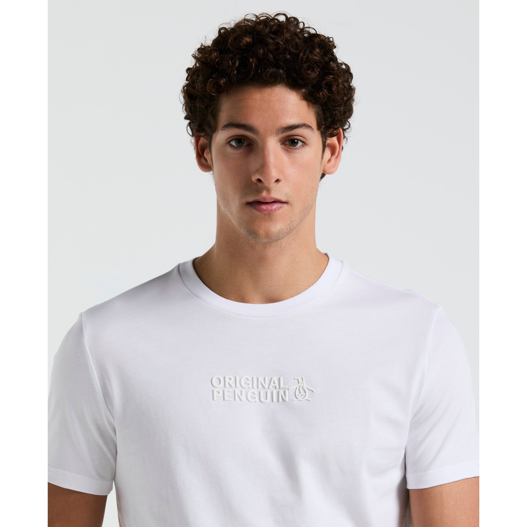 Original Penguin HD Tonal Logo T-Shirt In Bright White(Hd Tonal Logo Tee White Opkf2465gp 118)
