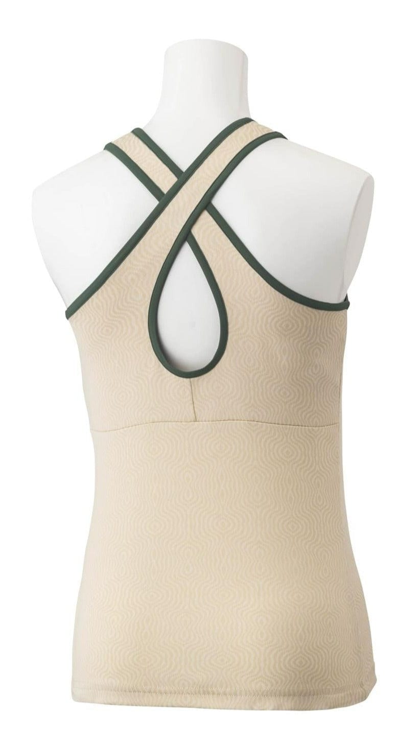 Yonex 20757 Womens Badminton Tank Top - Sand