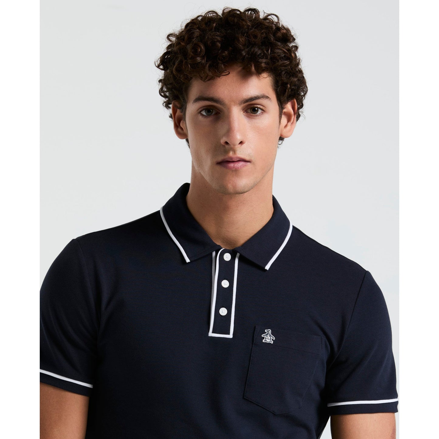 Original Penguin Earl Pique Polo Shirt In Dark Sapphire(Earl Pique Polo Blue Opkb0690gp 413)