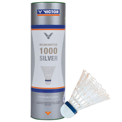  VICTOR 1000 Nylon White Badminton Shuttlecocks
