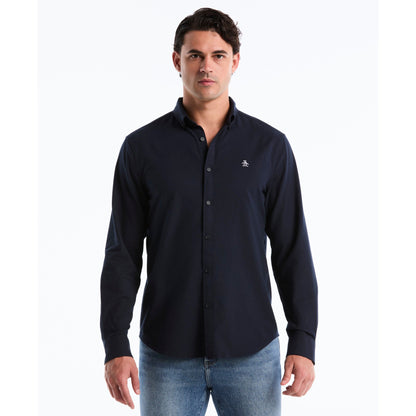 Original Penguin Ecovero Oxford Stretch Shirt In Dark Sapphire(Oxford Ecovero Shirt Blue Opwb0035gp 413)