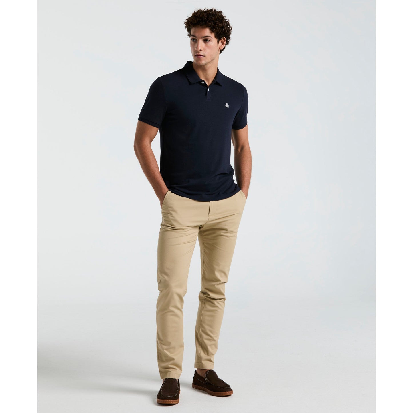 Original Penguin Daddy Pique Polo Shirt In Dark Sapphire(Daddy Pique Polo Blue Opkb0015gp 413)