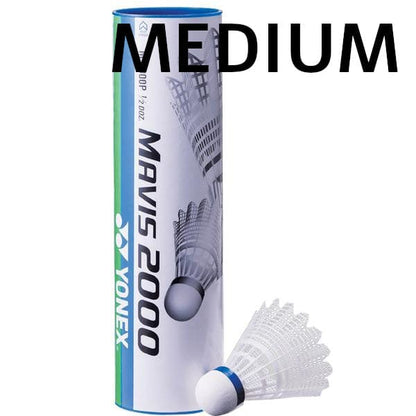 Yonex Mavis 2000 Badminton Nylon Shuttles / Shuttlecocks - Set Of 6
