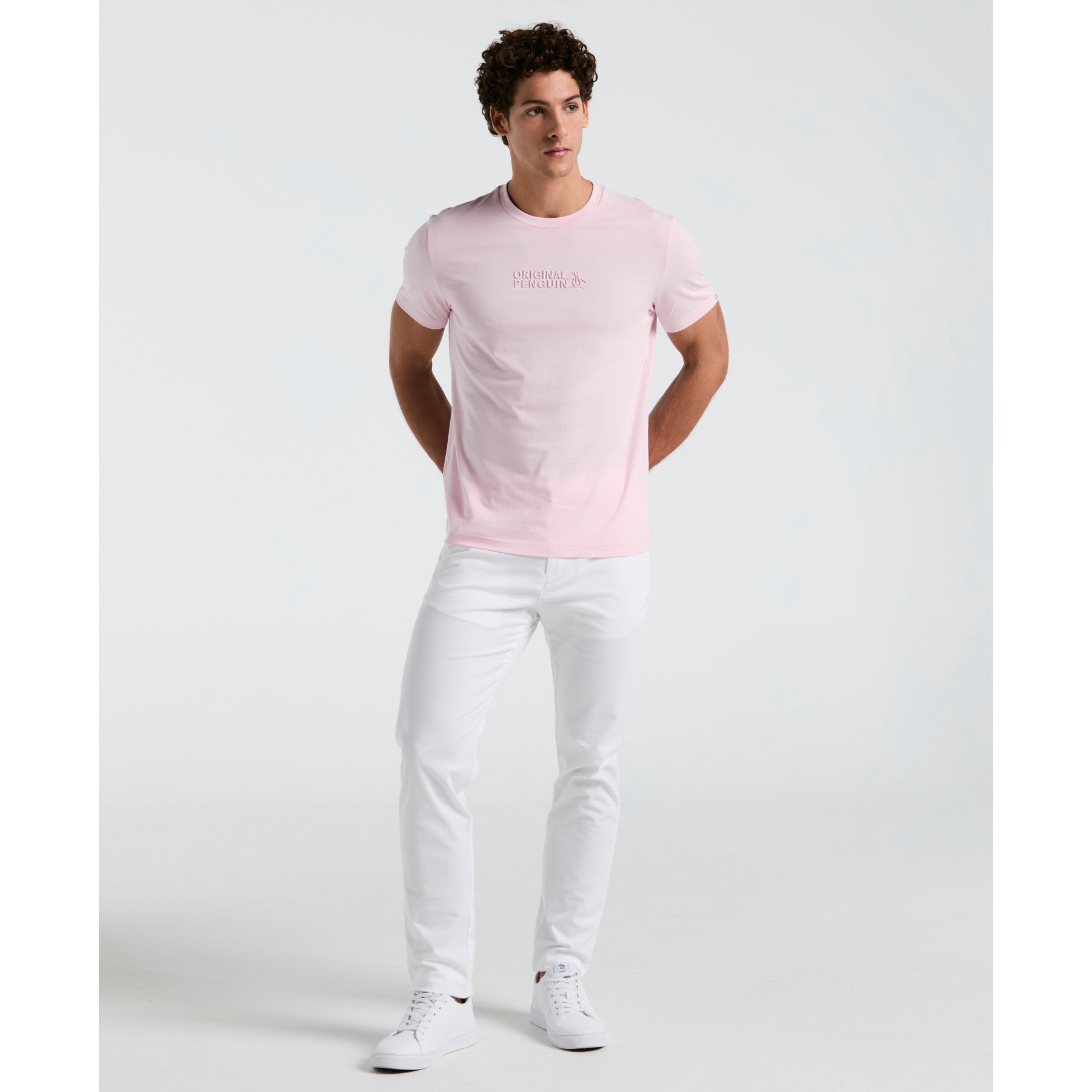 Original Penguin HD Tonal Logo T-Shirt In Parfait Pink(Hd Tonal Logo Tee Pink Opkf2465gp 673)