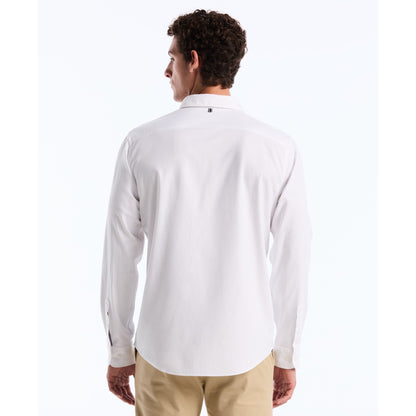 Original Penguin Ecovero Oxford Stretch Shirt In Bright White(Oxford Ecovero Shirt White Opwb0035gp 118)