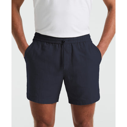 Original Penguin 6" Linen Blend Shorts In Sargasso Sea(6 Linen Blend Shorts Blue Ophm2500gp 485)