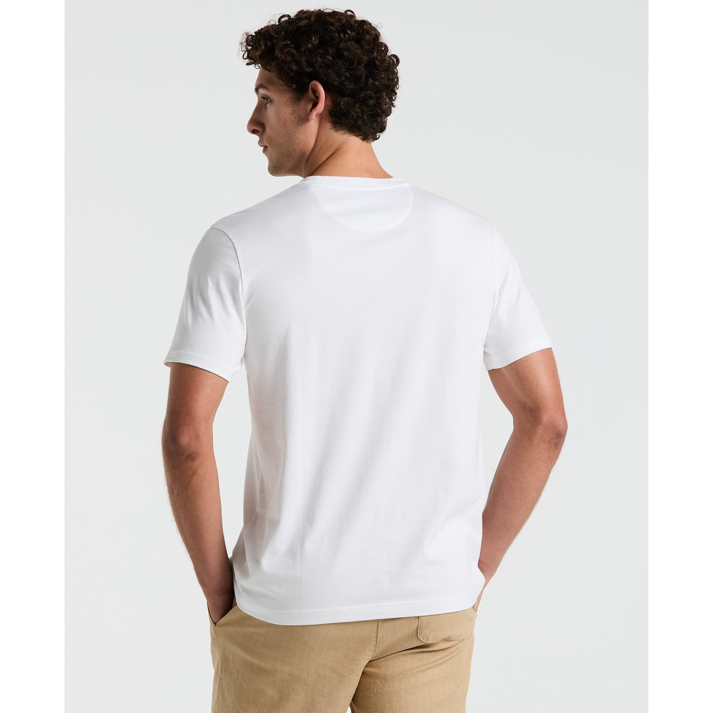 Original Penguin Supima Sticker Pete Pocket T-Shirt In Bright White(Supima Sticker Pete Pocket T Shirt White Opkb2111gp 118)
