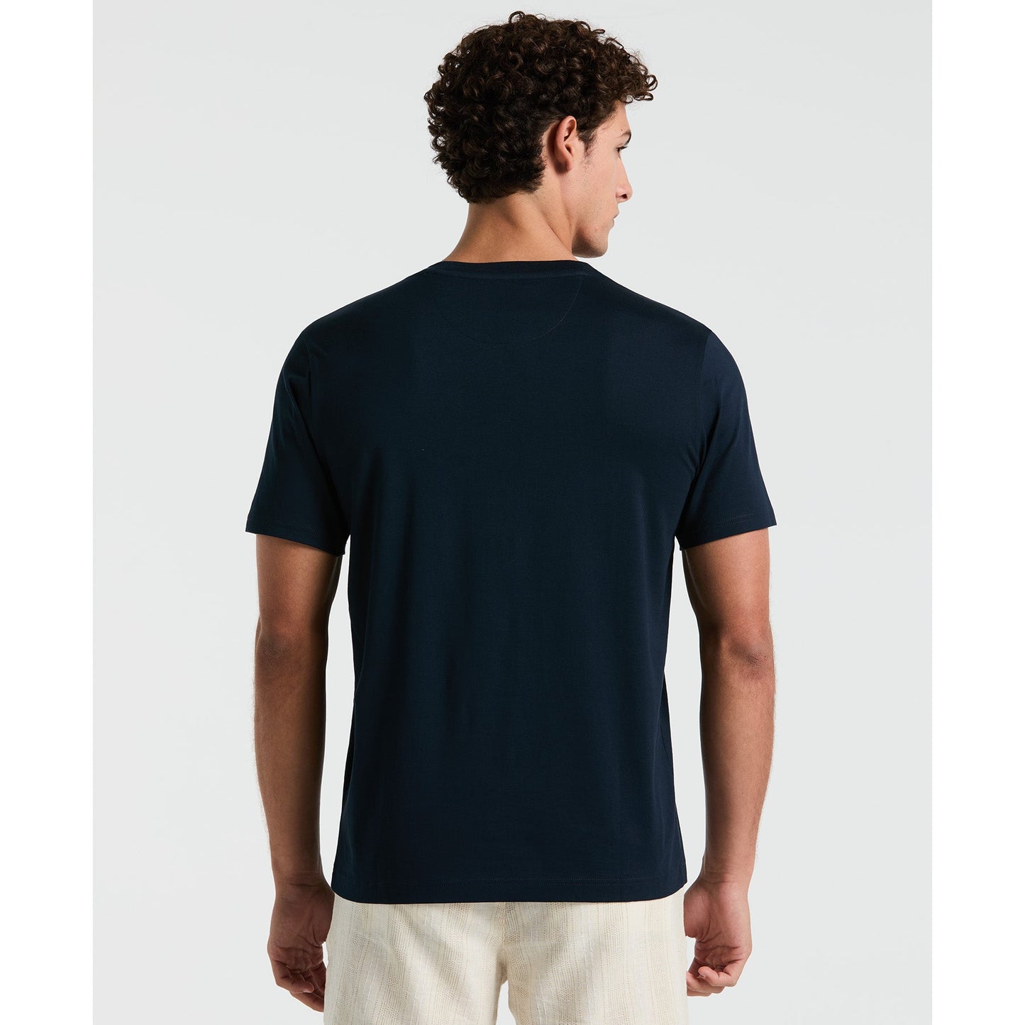Original Penguin Supima Sticker Pete Pocket T-Shirt In Dark Sapphire(Supima Sticker Pete Pocket T Shirt Blue Opkb2111gp 413)