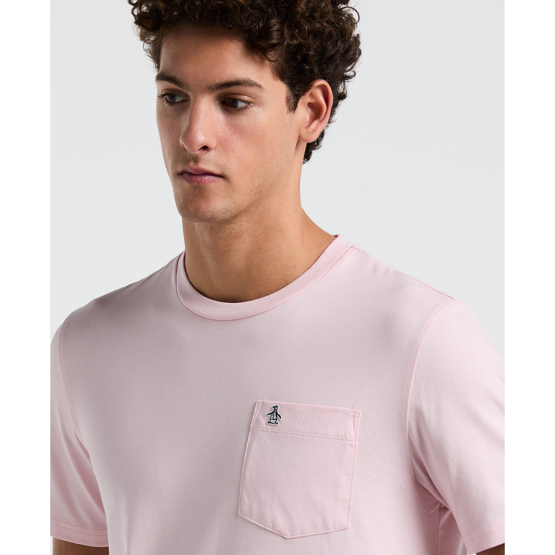 Original Penguin Supima Sticker Pete Pocket T-Shirt In Parfait Pink(Supima Sticker Pete Pocket T Shirt Pink Opkb2111gp 673)