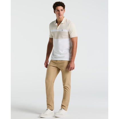 Original Penguin Tri-Colour Polo Shirt In Bright White(Tri Colour Polo Shirt White Opkm2520gp 118)