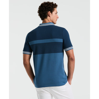 Original Penguin Tri-Colour Polo Shirt In Copen Blue(Tri Colour Polo Shirt Blue Opkm2520gp 443)