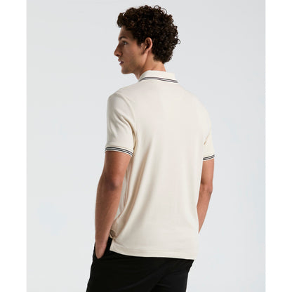 Original Penguin Icons Tipped Polo Shirt In Birch(Organic Cotton Tv Pete Short Sleeve Polo Shirt Beige Opkf3808gp 252)