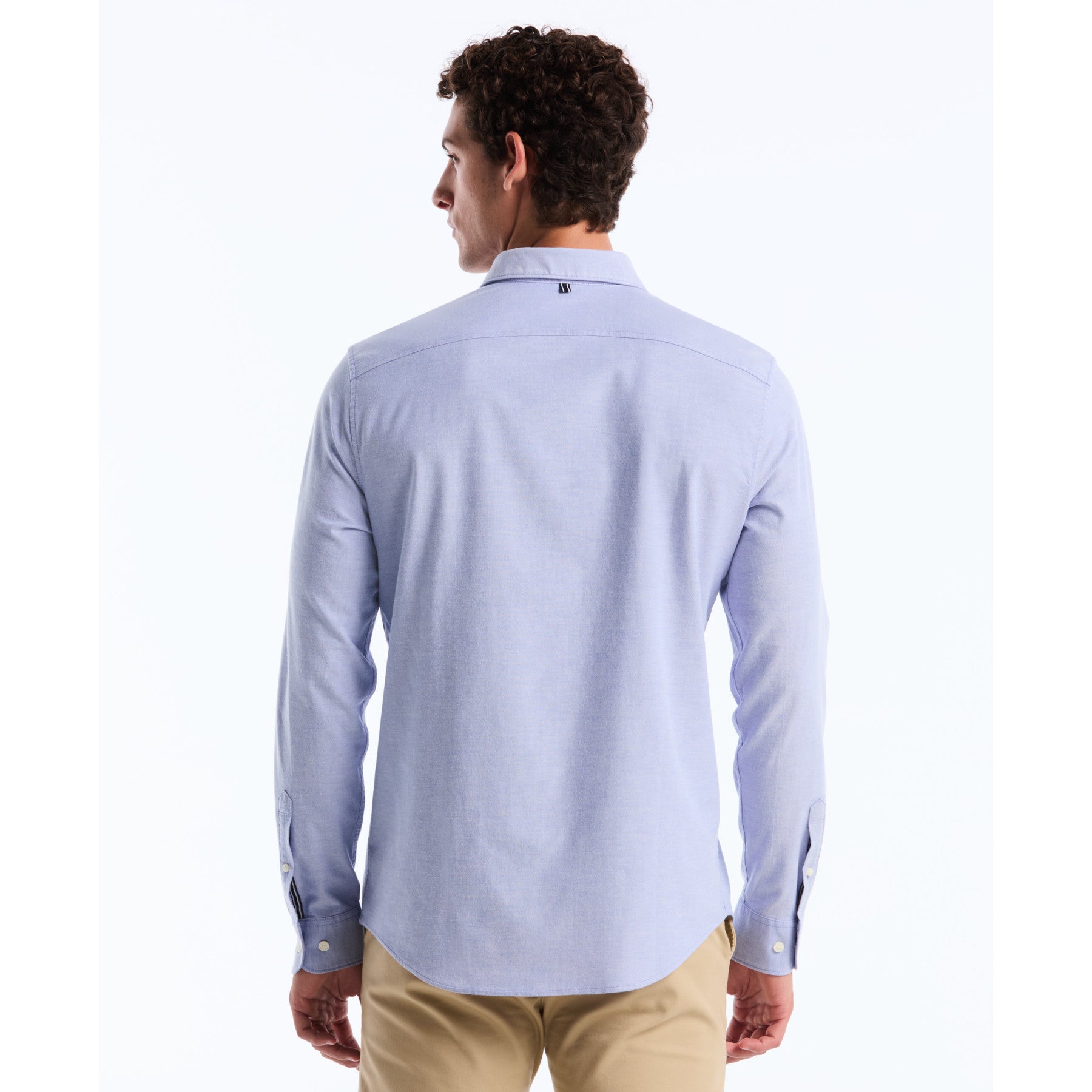 Original Penguin Ecovero Oxford Stretch Shirt In Amparo Blue(Oxford Ecovero Shirt Blue Opwb0035gp 424)