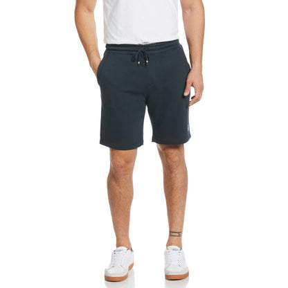 Original Penguin Sticker Pete Fleece Jogger Shorts In Dark Sapphire(Sticker Pete Fleece Jogger Shorts Blue Ophb0100gp 413)