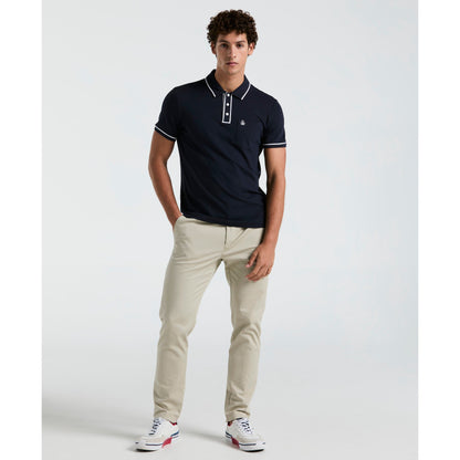 Original Penguin Earl Pique Polo Shirt In Dark Sapphire(Earl Pique Polo Blue Opkb0690gp 413)