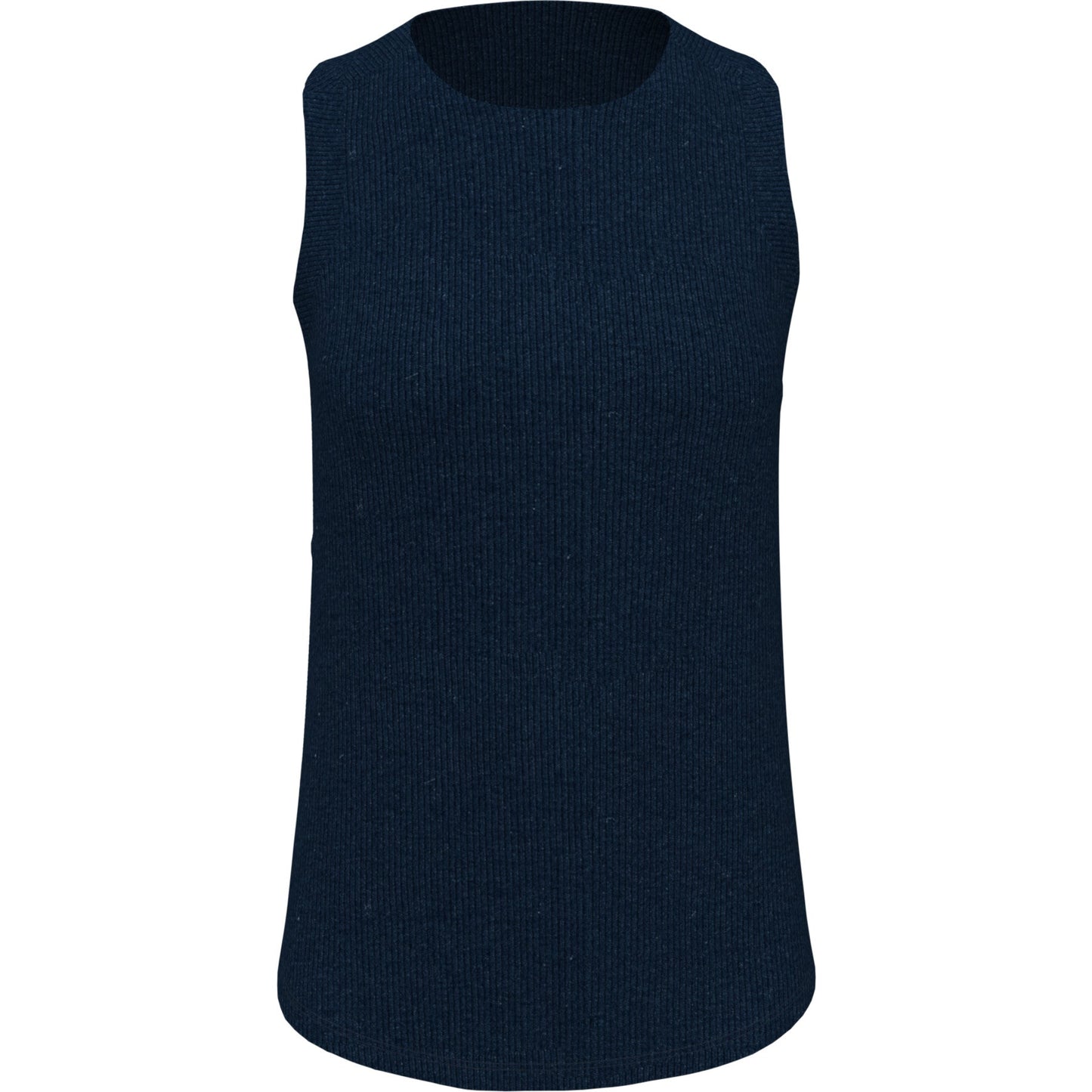 Original Penguin Women's Ribbed Tennis Tank Top In Black Iris(Ribbed Tennis Tank Top Blue O1kse016gg 417)